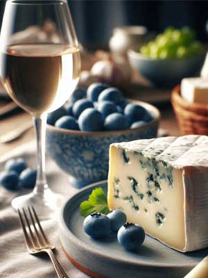 Edelsüßer Wein passt gut zu Edelschimmelkäse