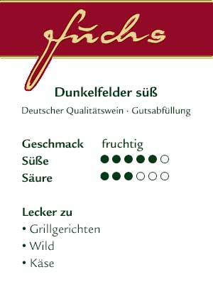 Dunkelfelder süß