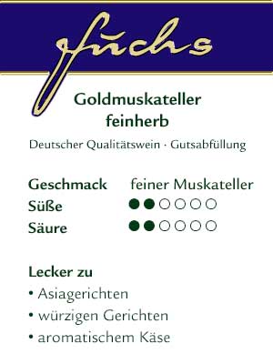 Goldmuskateller feinherb